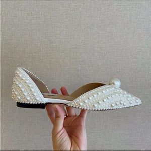 Pearl covered flats d’orsay